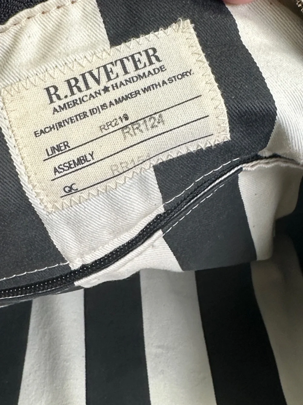 R. Riveter‎ Green Canvas Tote Bag Green